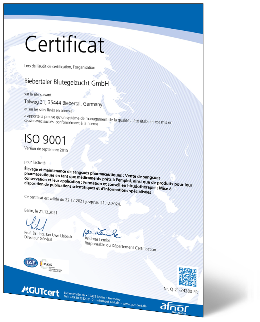 ISO Certificat GUTcert